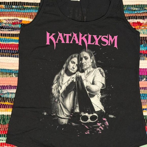 Source Unknown Tops - Unbranded Women's Black and Grey Vest